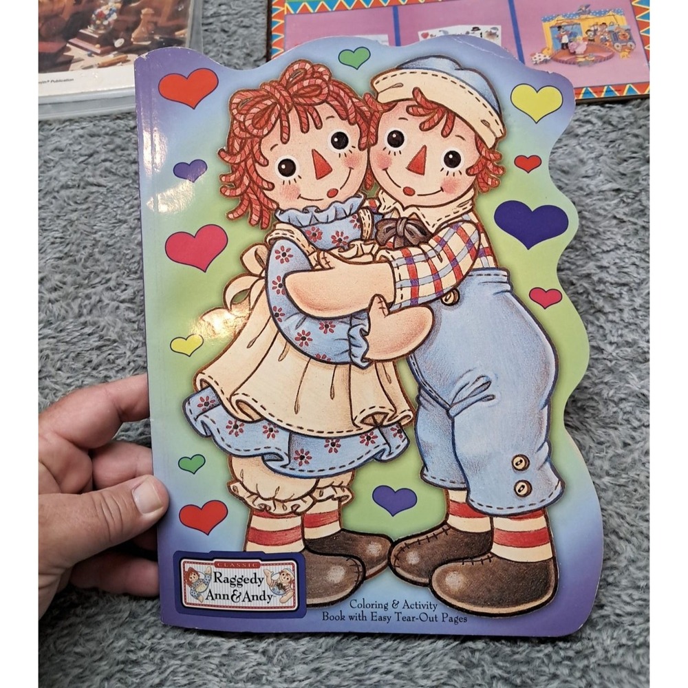 Vintage Whitman Raggedy Ann & Andy Circus Play Day Paper Dolls & Coloring Books - Picture 5 of 13